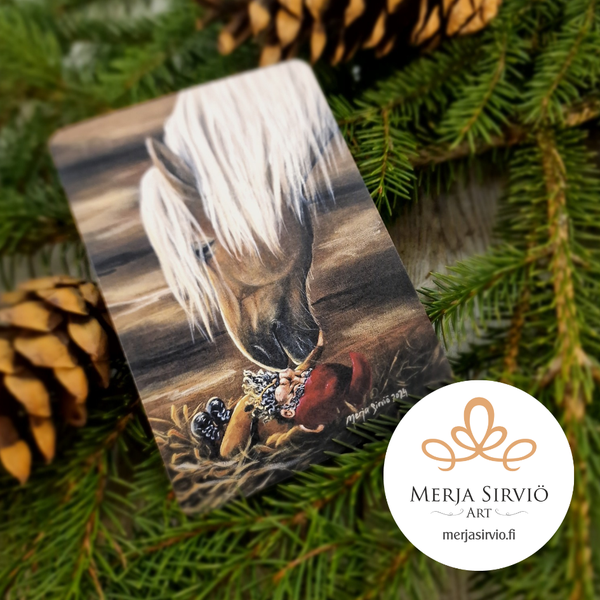 Tapaninp&auml;iv&auml;n torkut-joulukortti, tekstit&ouml;n