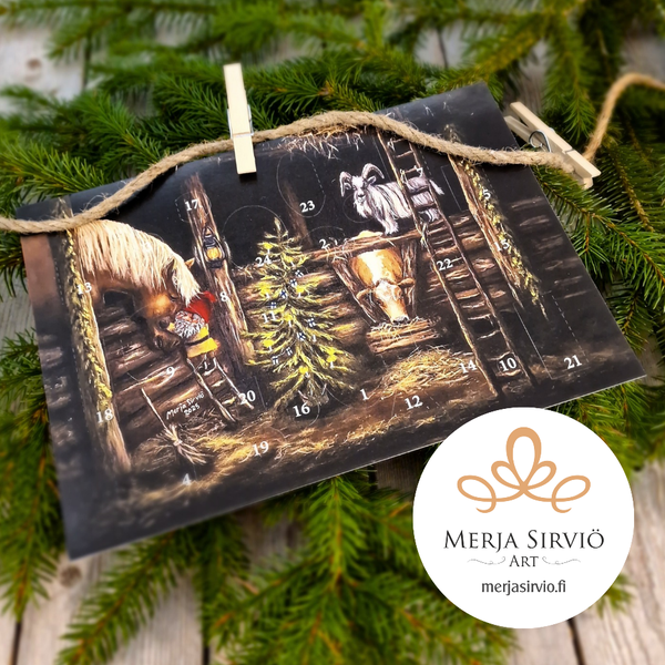 Jouluy&ouml;n tallivuoro-joulukalenteri
