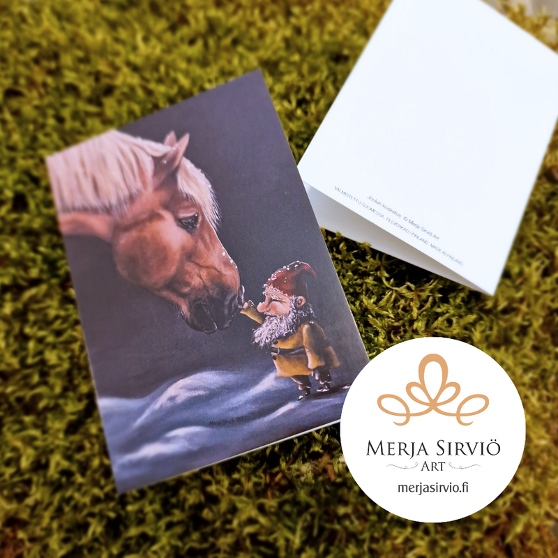 Joulun kosketus-pikkukortti A7, taitettu